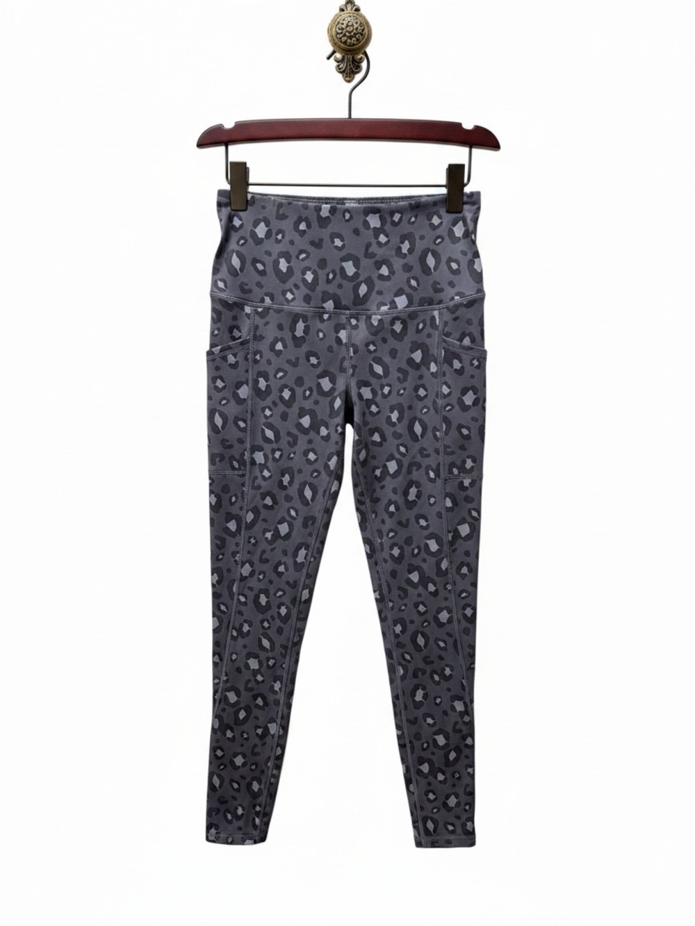 Reebok Gray Leopard Print Leggings